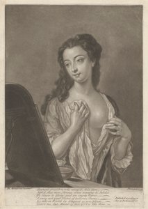 Dame mit Glas von John Faber the younger