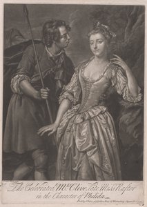 Die berühmte Mrs. Clive, ehemals Miss Rafter, in der Rolle der Philida