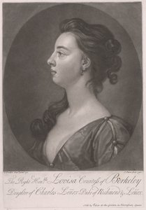 Die Rechte Ehrenwerte Louisa Gräfin von Berkeley, Tochter von Charles Lenox Herzog von Richmond und Lenox