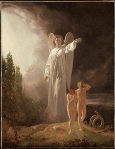 Vertreibung von Adam und Eva von John Faed