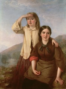 Die Kuh in den Mais lassen, 1868 von John Faed