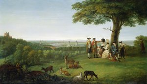 One Tree Hill, Greenwich, mit London in der Ferne, 1779