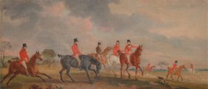 Die Quorn-Jagd: eine Skizze des Künstlers und seiner Freunde beim Aufbruch von John Ferneley