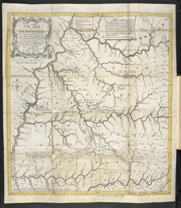Eine Karte von Kentucky, in The Discovery, Settlement and present State of Kentucke von John Filson