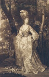 Elizabeth, Herzogin von Hamilton, Brandon und Argyll, nach C. Read, 1770 von John Finlayson