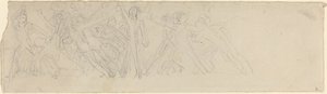 Antike Schlachtszene (?) von John Flaxman