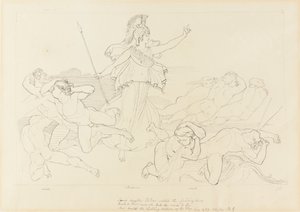 Athena und die Winde von John Flaxman
