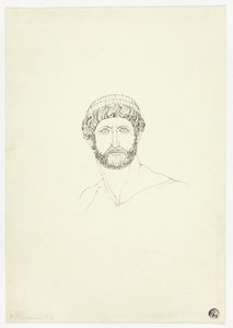 Büste eines bärtigen Mannes von John Flaxman