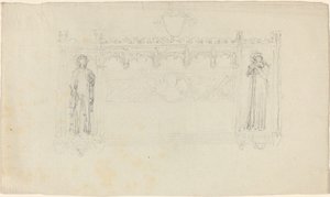 Entwurf für das Simcoe-Denkmal, Exeter Cathedral von John Flaxman