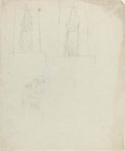 Entwürfe für ein Denkmal (recto und verso) von John Flaxman