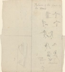 Figuren zur Veranschaulichung von Balance und Perspektive von John Flaxman