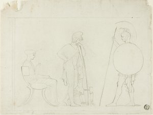 Hektor tadelt Paris von John Flaxman