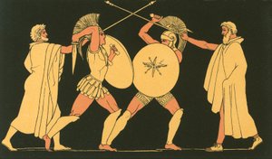 Hektor und Ajax getrennt durch die Herolde von John Flaxman