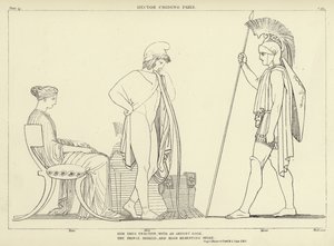 Hector tadelt Paris von John Flaxman