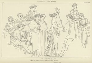 Hesiod und die Musen von John Flaxman