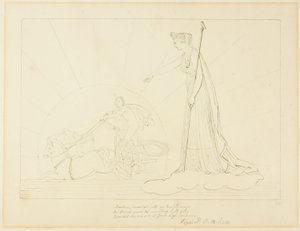 Juno befiehlt der Sonne unterzugehen von John Flaxman