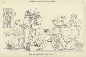 Phemius singt für die Freier von John Flaxman