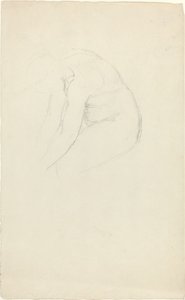 Sitzende Figur, die sich nach vorne beugt von John Flaxman