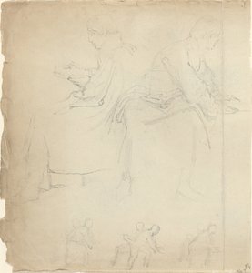 Blatt mit Studien [recto und verso]