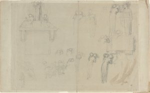 Blatt mit Studien [recto und verso]