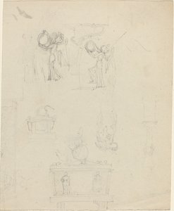 Blatt mit Studien [recto und verso]