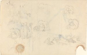 Blatt mit Studien [recto und verso]