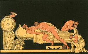 Thetis bringt Achilles die Rüstung von John Flaxman