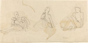 Drei sitzende Figuren von John Flaxman