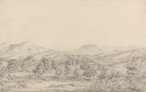 Gesamtansicht des Tempels des Apollo Epicurius in Bassai, Phigalea von John Foster