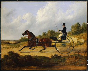"Vertrauen", fährt eine Kutsche, die von einem Diener gelenkt wird, 1842 von John Frederick Herring Senior