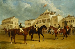 Vorbereitung auf den Start für den Pokal des Kaisers von Russland in Ascot, 1845
