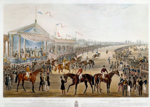 Prix du jockey club in Chantilly im Jahr 1841 Druck von John Frederick Herring