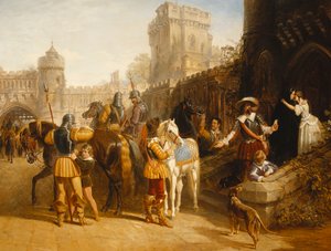Die Abreise der Gräfin von Derby aus Martindale Castle, 1842