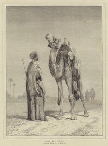Araber und Kamel von John Frederick Lewis
