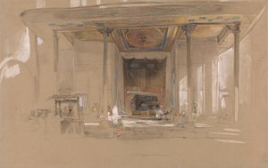Haupteingang der Großen Moschee (Ulu Cami), Bursa, Türkei von John Frederick Lewis