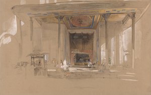 Haupteingang der Großen Moschee, (Ulu cami) Bursa, Türkei von John Frederick Lewis