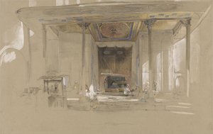 Haupteingang der Großen Moschee (Ulucami) Bursa, Türkei von John Frederick Lewis