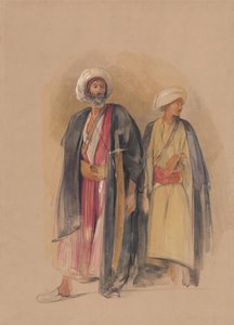 Scheich Hussein von Gebel Tor und sein Sohn von John Frederick Lewis
