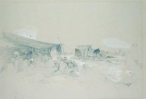 Die Wüste des Berges Sinai von John Frederick Lewis