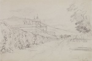 Der Escorial, Madrid, 1832 von John Frederick Lewis