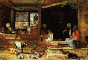 Der Kibab-Laden, Skutari, Kleinasien von John Frederick Lewis