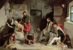 Highland-Interieur, nach Sir Edwin Landseer (1802-73) von John Frederick Pasmore