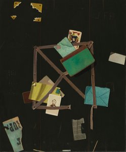 Kartenständer mit Herzbube, um 1895
