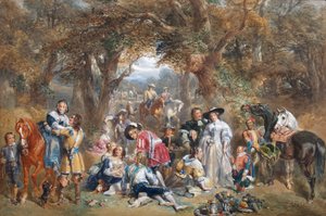 Fête champêtre zur Zeit von Karl II., 1852 von John Frederick Tayler