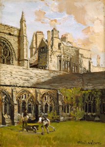 Kreuzgänge am New College, Oxford, späte 19. Jahrhundert von John Fulleylove