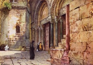 Eingang zur Grabeskirche von John Fulleylove