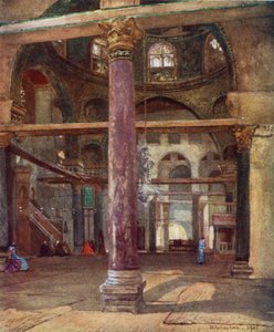 Inneres der Moschee von El Aksa, von Südosten von John Fulleylove