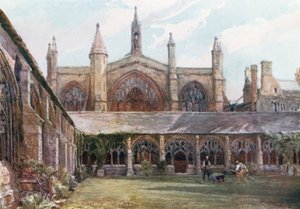 Die Kreuzgänge, New College von John Fulleylove