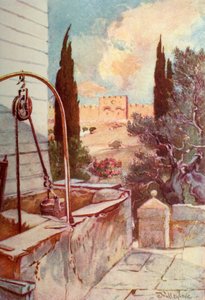 Das Goldene oder Schöne Tor vom Garten Gethsemane, 1902 von John Fulleylove