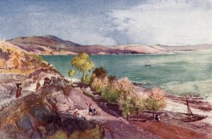 Der See Genezareth, Blick nach Norden von Tiberias von John Fulleylove